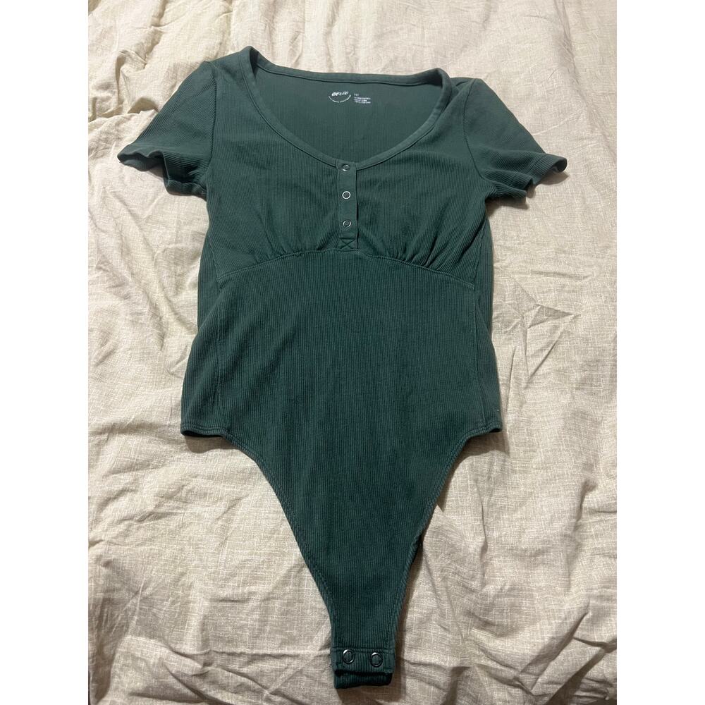 Aerie short sleeve Henley bodysuit Size Small